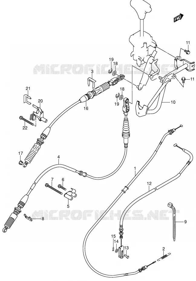 KABELS Suzuki QUAD 500 VINSON 2006  LT-F500FK6(P28/P33)