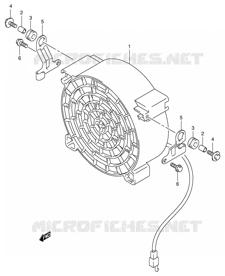 KOELVENTILATOR Suzuki QUAD 400 EIGER 2006  LT-F400FK6(P24)