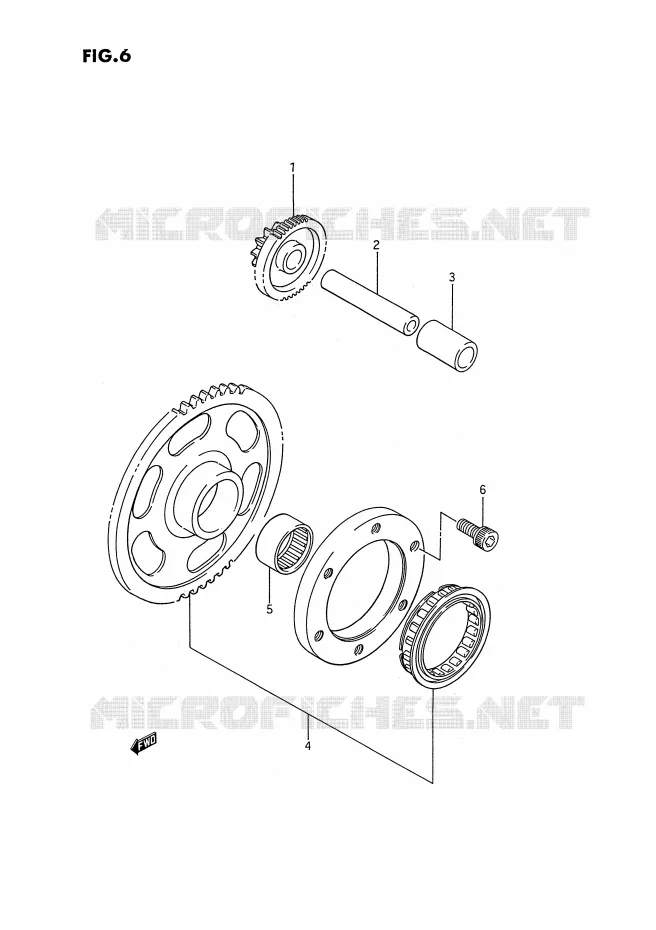 STARTMOTOR CLUTCH Suzuki QUAD 250 KINGQUAD 1989  LT-F4WDK(E2)