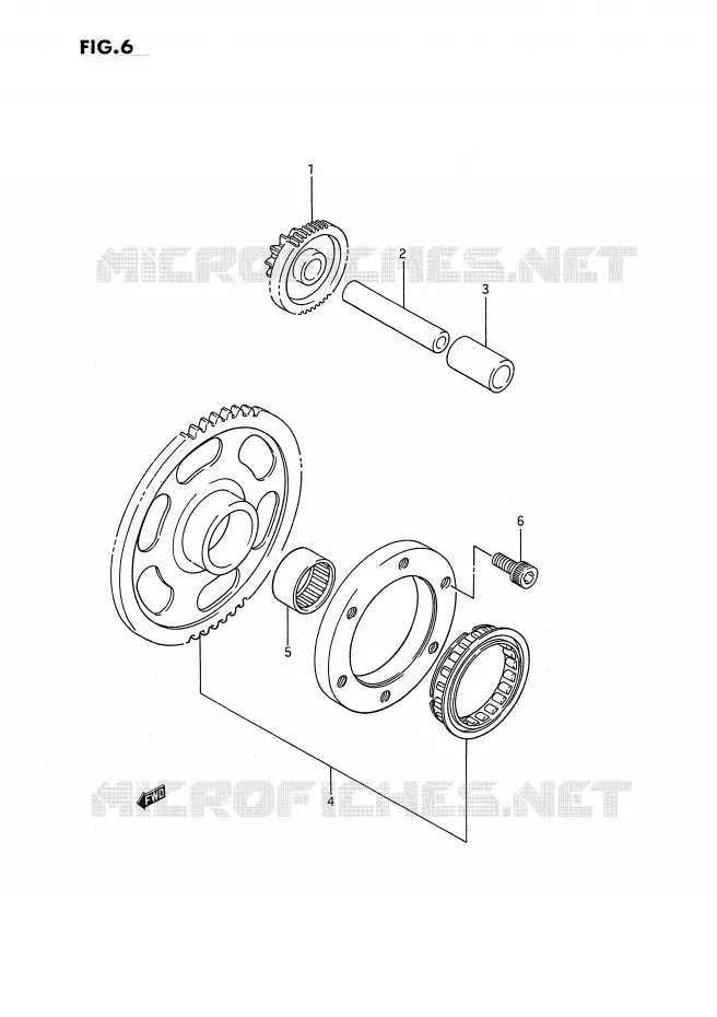 STARTMOTOR CLUTCH Suzuki QUAD 250 OZARK 1989  LT-F250K(E3)