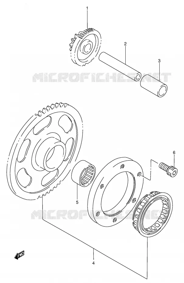STARTMOTOR CLUTCH Suzuki QUAD 300 KINGQUAD 2000  LT-F300FY(E24)