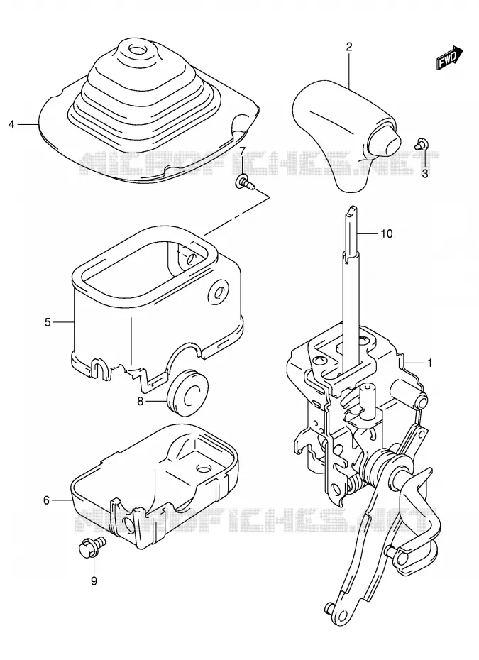 VERSNELLINGSPOOK Suzuki QUAD 500 VINSON 2007  LT-F500FK7(P28/P33)