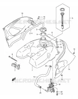 BENZINETANK voor Suzuki VINSON 500 2003
