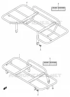 CARRIER (~F.NO.5SAAK45A3X102000) voor Suzuki EIGER 400 2003