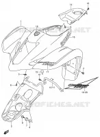 FRONT FENDER (MODELE K3/K4) voor Suzuki QUADSPORT 400 2007