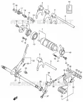 SCHAKELEN ASSY (1)(MODEL K4/K5/K6/K7) voor Suzuki EIGER 400 2003