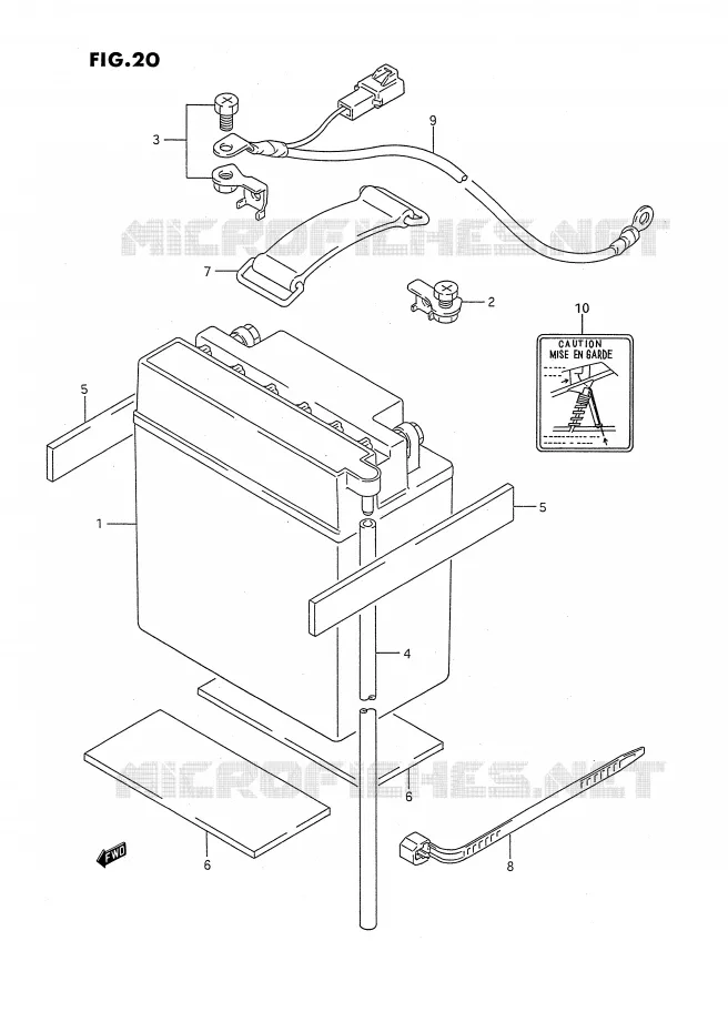 ACCU Suzuki QUAD 160 OZARK 1992  LT-F160N(P2)