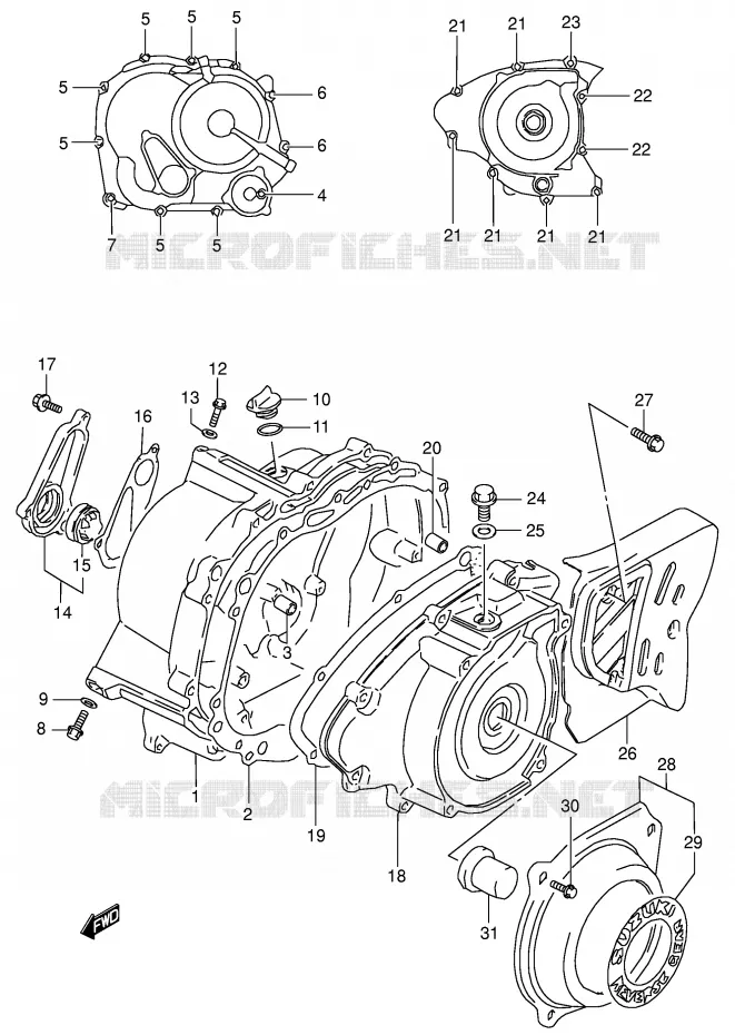 CASING Suzuki QUAD 160 OZARK 2004  LT-F160K4(P24)