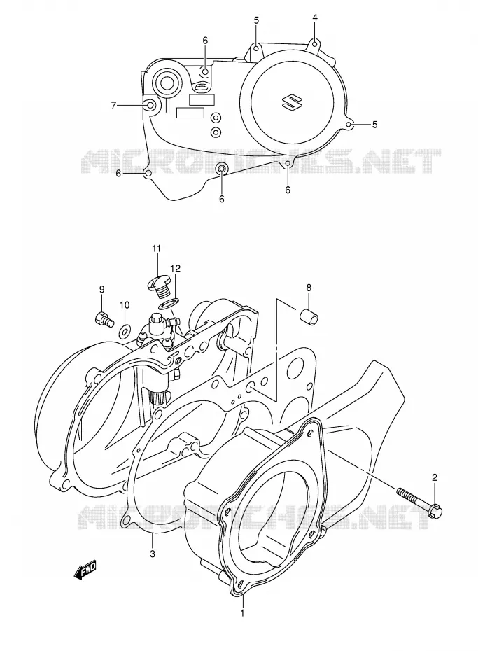 CASING Suzuki QUAD 50 MINIQUAD-SPORT 2002  LT-A50K2(P2)