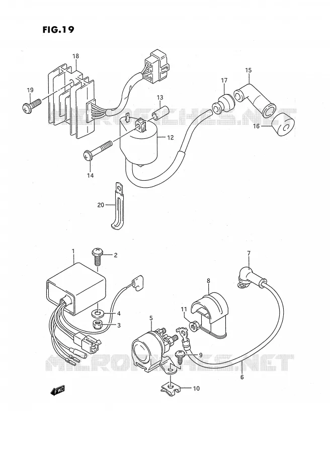 ELEKTRISCH Suzuki QUAD 160 OZARK 1992  LT-F160N(P3)