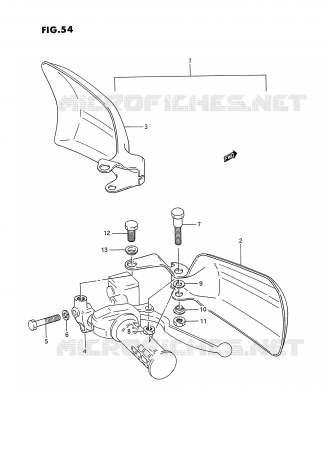 KNUCKLE COVERS (OPIONAL) Suzuki QUAD 300 KINGQUAD 1993  LT-F4WDXP(E2)