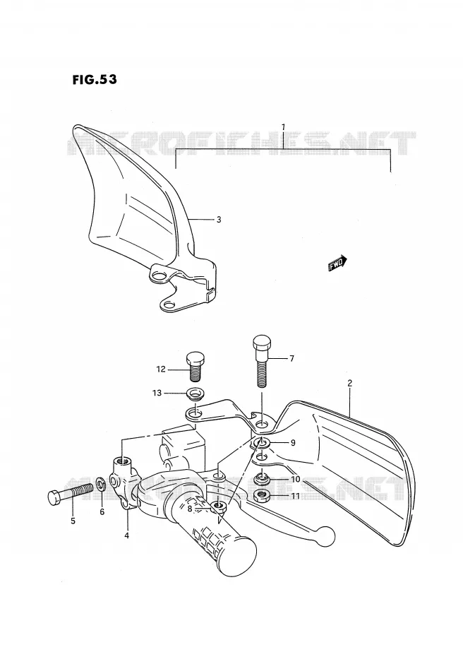 KNUCKLE COVERS (OPTIONNEL) Suzuki QUAD 300 KINGQUAD 1993  LT-F4WDXP(E28)