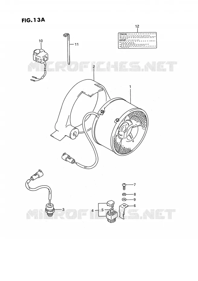 KOELVENTILATOR (MODEL K/L/M/N/P/R/S E17,MODEL M/N/P/R/S E24) Suzuki QUAD 250 KINGQUAD 1995  LT-F4WDS(E2)