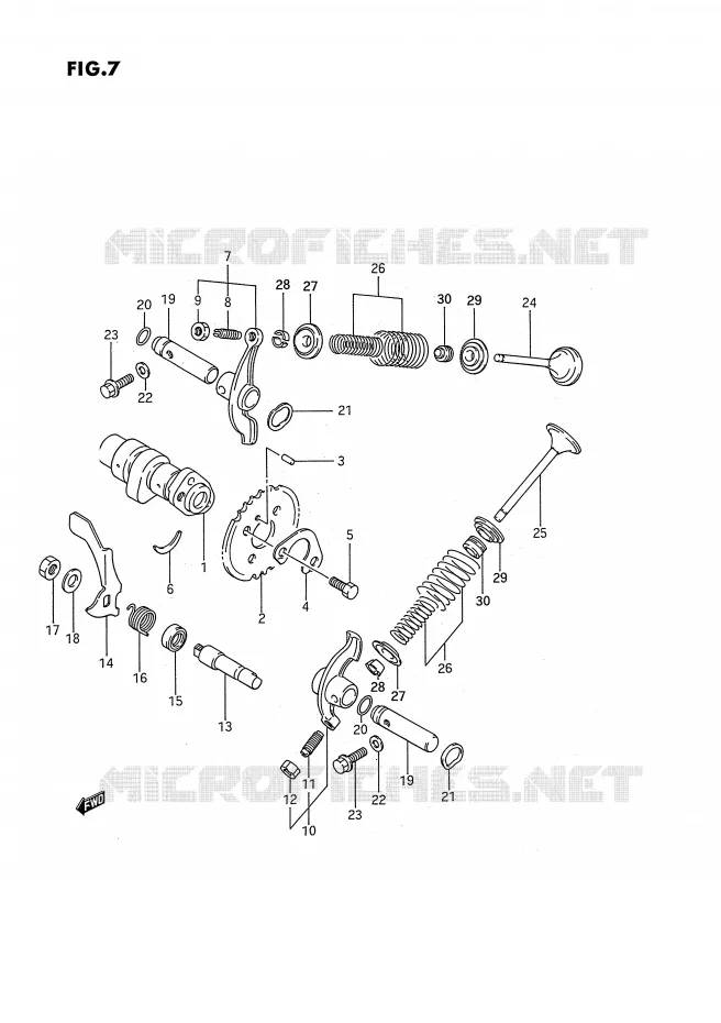 NOKKENAS - VALVES Suzuki QUAD 300 KINGQUAD 1993  LT-F4WDXP(E3)