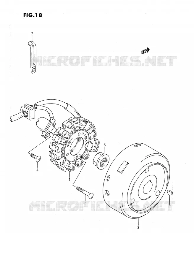 ONTSTEKING Suzuki QUAD 160 OZARK 1996  LT-F160T(P3)