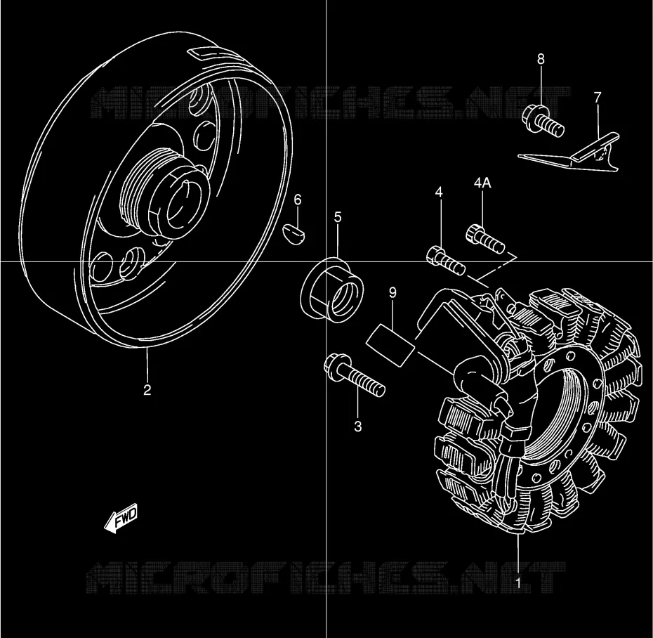 ONTSTEKING Suzuki QUAD 300 KINGQUAD 2004  LT-F300FK4(E24)