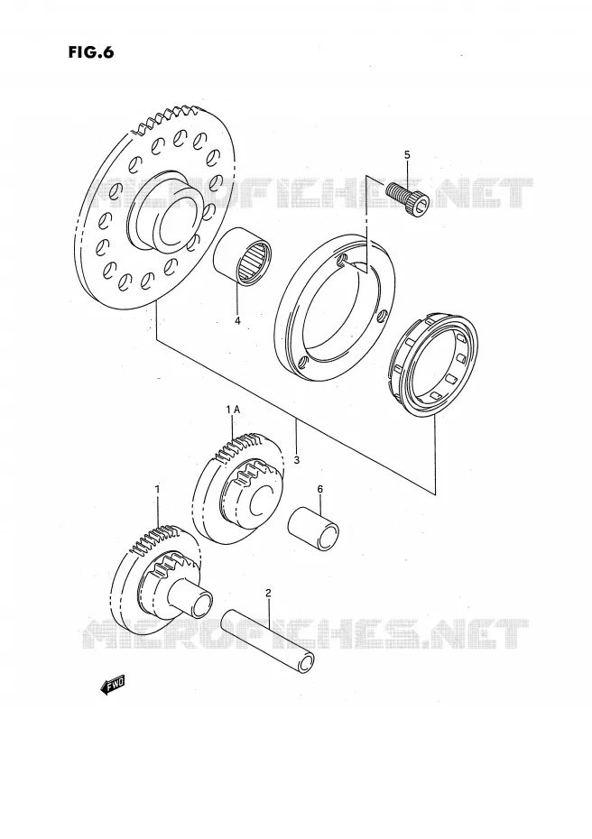 STARTMOTOR CLUTCH Suzuki QUAD 160 OZARK 1993  LT-F160P(P28)