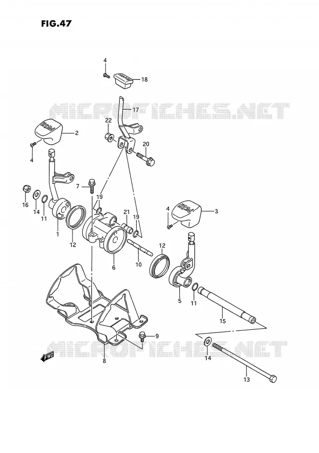 TRANSMISSION HENDEL Suzuki QUAD 300 KINGQUAD 1993  LT-F4WDXP(E2)