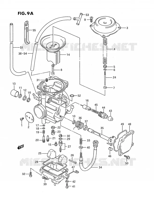 CARBURATOR (MODELE L/M/N/P/R/S) Suzuki QUAD 250 KINGQUAD 1993  LT-F4WDP(E2)