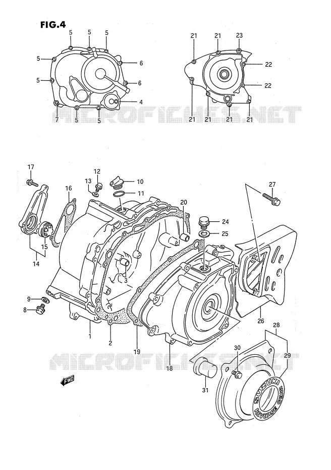 CASING Suzuki QUAD 160 OZARK 1993  LT-F160P(P3)