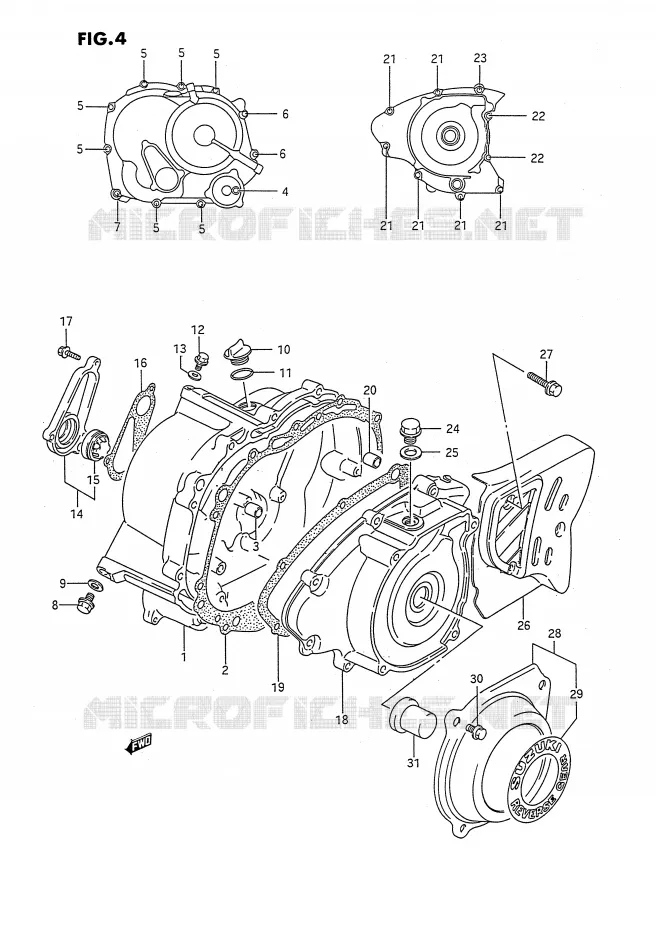 CASING Suzuki QUAD 160 OZARK 1994  LT-F160R(P2)