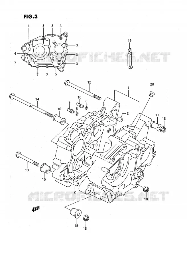 CASING Suzuki QUAD 160 OZARK 1994  LT-F160R(P3)