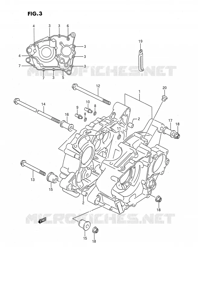 CASING Suzuki QUAD 160 OZARK 1996  LT-F160T(P2)