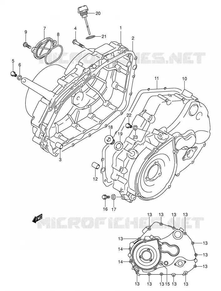 CASING Suzuki QUAD 400 EIGER 2004  LT-F400FK4(P3/P28)