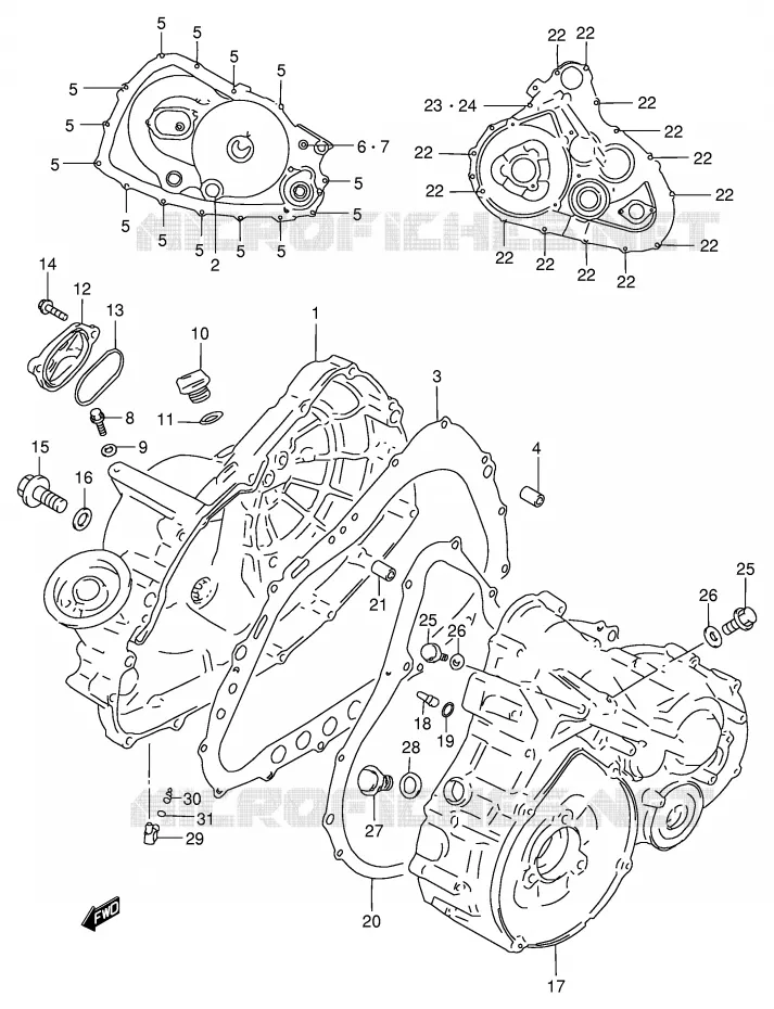 CASING Suzuki QUAD 500 QUADMASTER 2000  LT-F500FY(E3/E28)