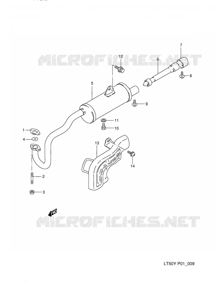 GELUIDDEMPER Suzuki QUAD 50 MINIQUAD-SPORT 2000  LT50Y(P1)