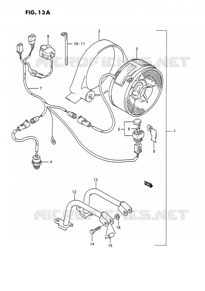 KOELVENTILATOR (MODELE J/K/L/M:OPTIONNEL) Suzuki QUAD 250 OZARK 1996  LT-F250T(E28)