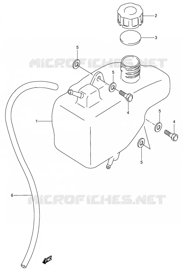 OLIE TANK Suzuki QUAD 80 QUADSPORT 2000  LT80Y(P3/P28)