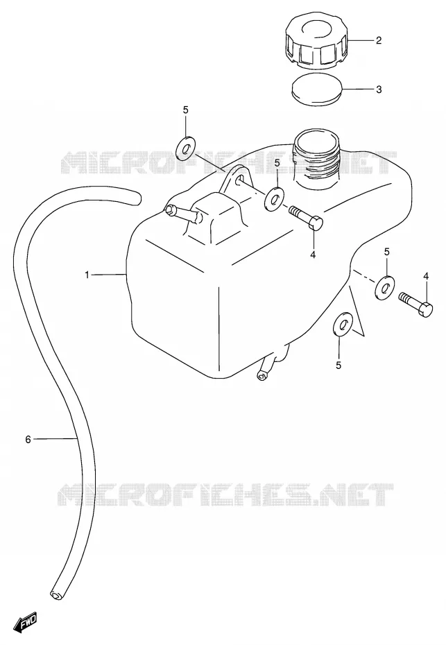 OLIE TANK Suzuki QUAD 80 QUADSPORT 2005  LT80K5(P3/P28)