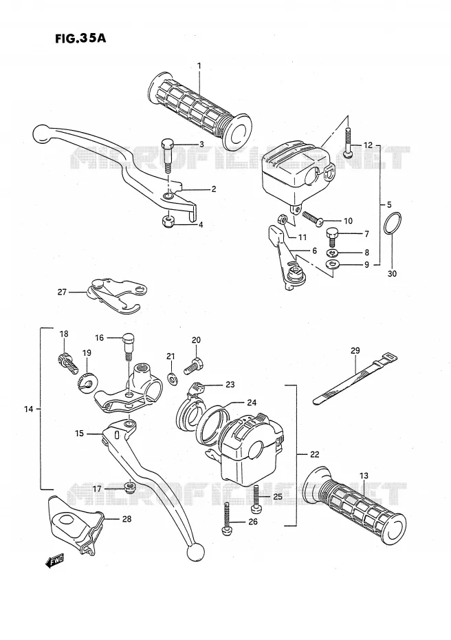 SCHAKELAARS (MODELE M/N/P/R/S/T) Suzuki QUAD 250 OZARK 1991  LT-F250M(E3)