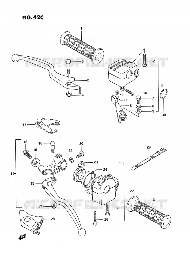 SCHAKELAARS (MODELE S E2) Suzuki QUAD 250 KINGQUAD 1992  LT-F4WDN(E2)