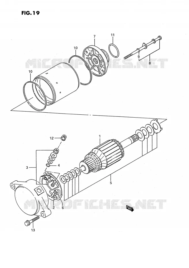 STARTMOTOR Suzuki QUAD 250 OZARK 1990  LT-F250L(E3)