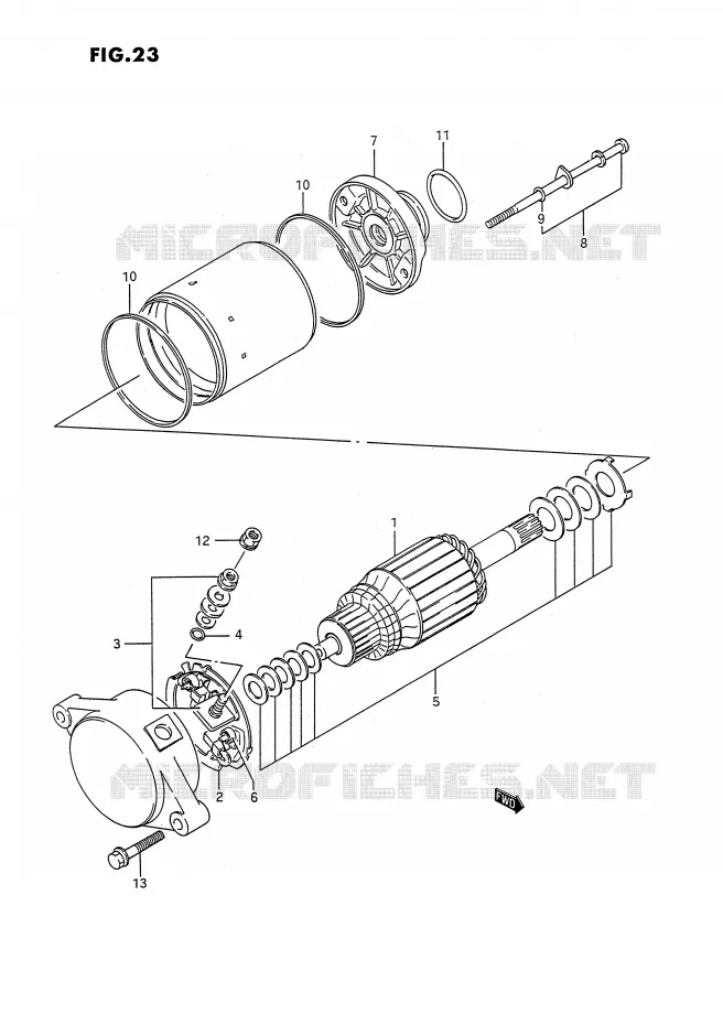 STARTMOTOR Suzuki QUAD 300 KINGQUAD 1991  LT-F4WDXM(E3)