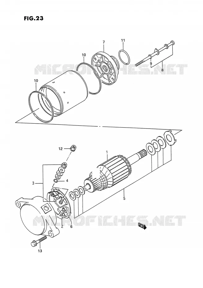 STARTMOTOR Suzuki QUAD 300 KINGQUAD 1993  LT-F4WDXP(E2)