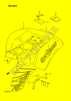 ACHTERSPATBORD (MODELE M/N) voor Suzuki QUADRACER 250 1992