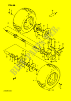 ACHTERWIEL (MODELE H/J/K/L/M/N) voor Suzuki QUADRACER 250 1991