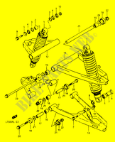 SCHOKDEMPER   VORKBEEN (MODELE H) voor Suzuki QUADRACER 500 1989