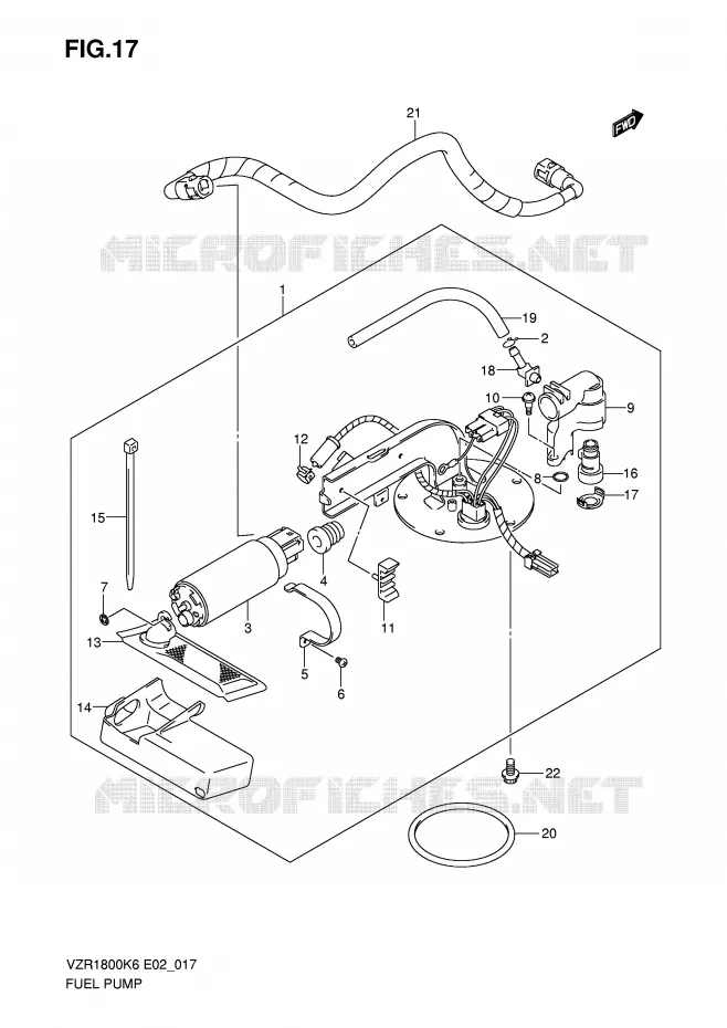 BENZINE POMP Suzuki MOTO 1800 INTRUDER 2007  VZR1800ZU2K7(E2)