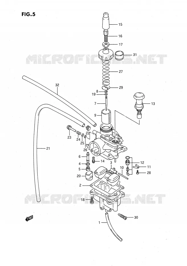 CARBURATOR Suzuki QUAD 80 QUADSPORT 1991  LT80M(P28)