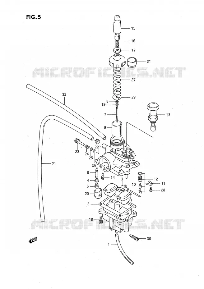 CARBURATOR Suzuki QUAD 80 QUADSPORT 1993  LT80P(P1)