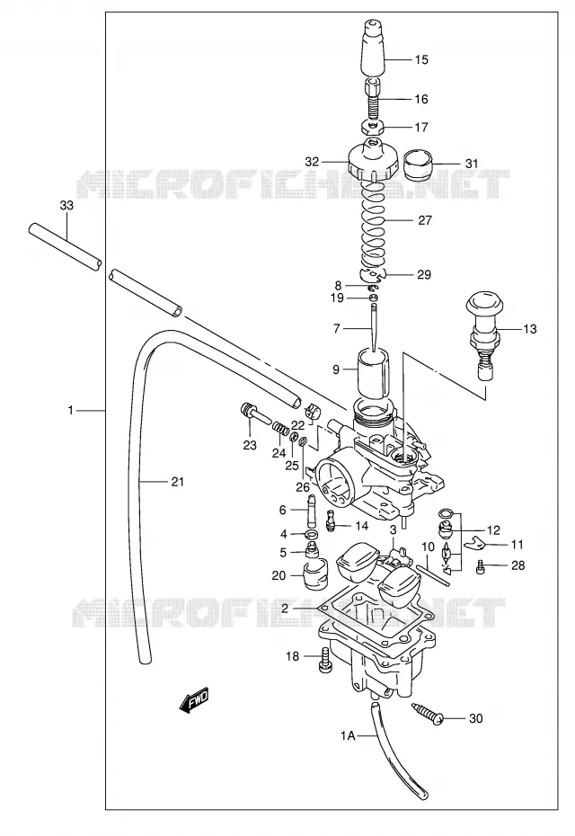 CARBURATOR Suzuki QUAD 80 QUADSPORT 2002  LT80K2(P1)
