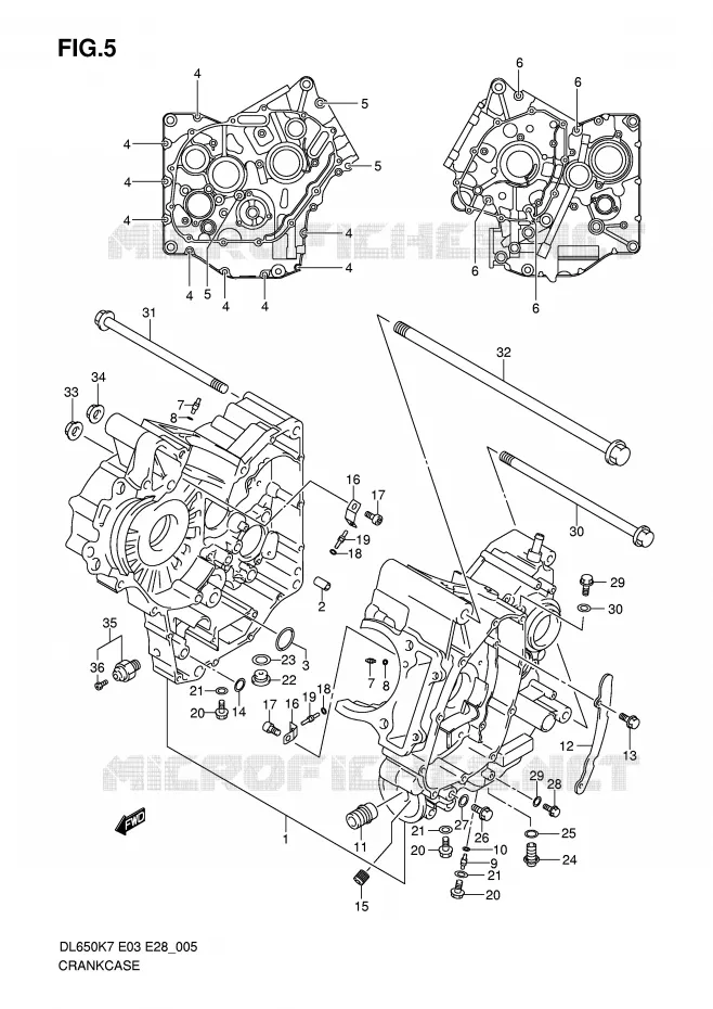 CASING Suzuki MOTO 650 V-STROM 2010  DL650AL0(E3/E28)