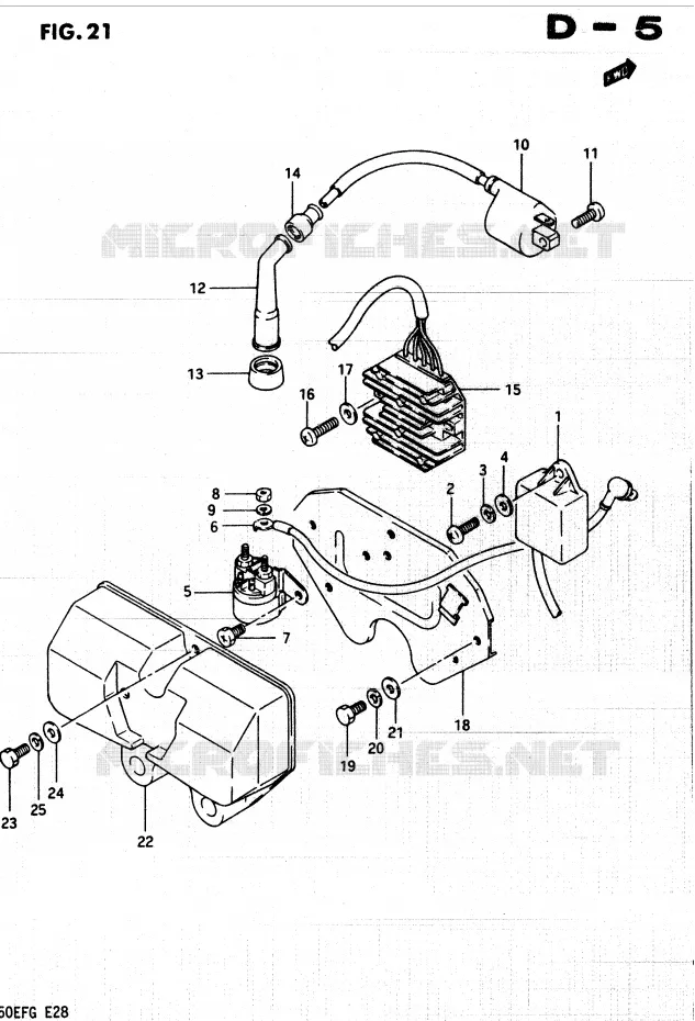 ELEKTRISCH Suzuki QUAD 250 QUADRUNNER 1987  LT250EFF(F/2/G)