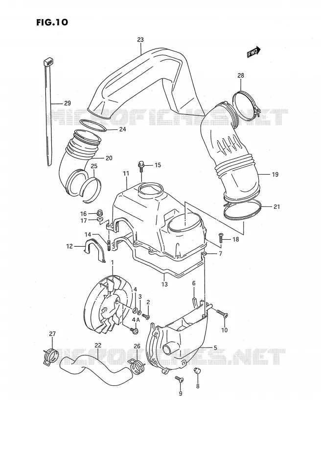 KOELVENTILATOR Suzuki QUAD 80 QUADSPORT 1994  LT80R(P1)