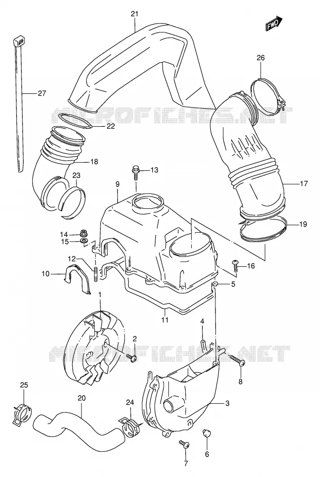 KOELVENTILATOR Suzuki QUAD 80 QUADSPORT 2000  LT80Y(P3/P28)