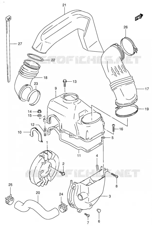 KOELVENTILATOR Suzuki QUAD 80 QUADSPORT 2003  LT80K3(P3/P28)